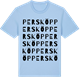Blue Soul t-shirt med Persköp ordlek t-shirt
