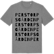 Mid Heather Gray t-shirt med Perstorpsgården ordlek t-shirt