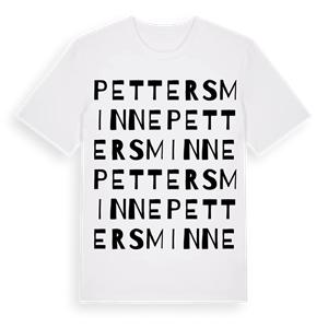 Pettersminne ordlek t-shirt – ekologisk bomull t-shirt från Pinshirt