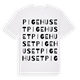 White t-shirt med Pigehuset ordlek t-shirt