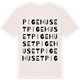 Vintage White t-shirt med Pigehuset ordlek t-shirt