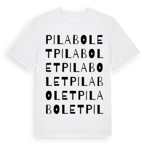 Pilabolet ordlek t-shirt – ekologisk bomull t-shirt från Pinshirt