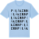 Blue Soul t-shirt med Pilåkern ordlek t-shirt