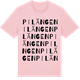 Pink Cotton t-shirt med Pilängen ordlek t-shirt