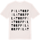 Vintage White t-shirt med Pilatorp ordlek t-shirt