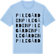 Blue Soul t-shirt med Pilegården ordlek t-shirt