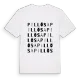 Pillösa ordlek t-shirt