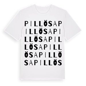 Pillösa ordlek t-shirt – ekologisk bomull t-shirt från Pinshirt