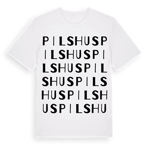 Pilshus ordlek t-shirt – ekologisk bomull t-shirt från Pinshirt
