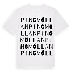Pingmöllan ordlek t-shirt – ekologisk bomull t-shirt från Pinshirt