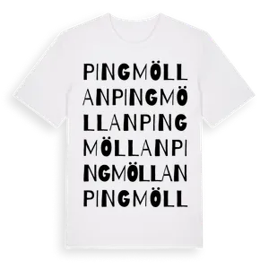 Pingmöllan ordlek t-shirt – ekologisk bomull t-shirt från Pinshirt