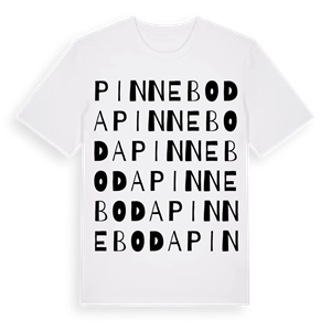 Pinneboda ordlek t-shirt – ekologisk bomull t-shirt från Pinshirt