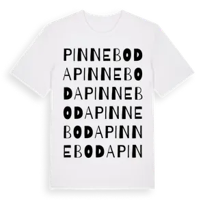 Pinneboda ordlek t-shirt – ekologisk bomull t-shirt från Pinshirt