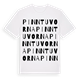 White t-shirt med Pinntuvorna ordlek t-shirt