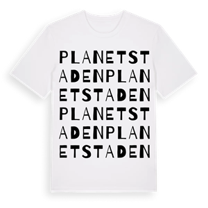 Planetstaden ordlek t-shirt – ekologisk bomull t-shirt från Pinshirt