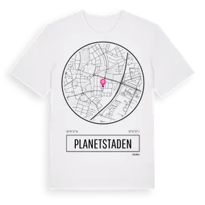 Planetstaden t-shirt – ekologisk bomull t-shirt från Pinshirt
