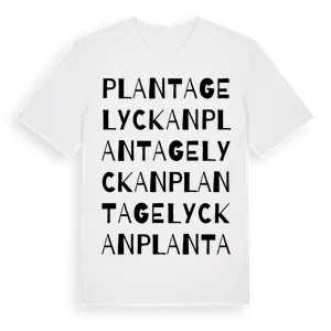 Plantagelyckan ordlek t-shirt – ekologisk bomull t-shirt från Pinshirt