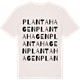Vintage White t-shirt med Plantahagen ordlek t-shirt