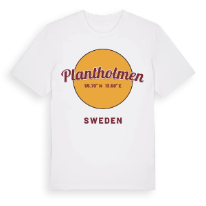 Plantholmen cirkel t-shirt – ekologisk bomull t-shirt från Pinshirt