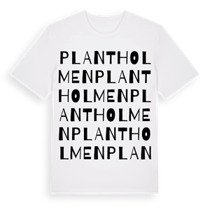 Plantholmen ordlek t-shirt – ekologisk bomull t-shirt från Pinshirt