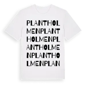 Plantholmen ordlek t-shirt – ekologisk bomull t-shirt från Pinshirt