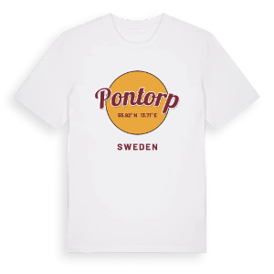 Pontorp cirkel t-shirt – ekologisk bomull t-shirt från Pinshirt