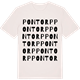 Vintage White t-shirt med Pontorp ordlek t-shirt
