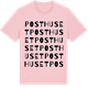 Pink Cotton t-shirt med Posthuset ordlek t-shirt