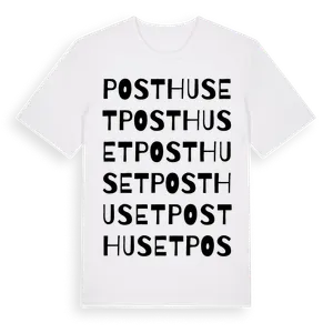 Posthuset ordlek t-shirt – ekologisk bomull t-shirt från Pinshirt