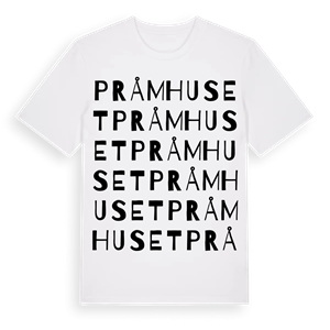 Pråmhuset ordlek t-shirt – ekologisk bomull t-shirt från Pinshirt