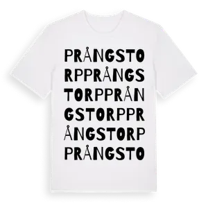 Prångstorp ordlek t-shirt – ekologisk bomull t-shirt från Pinshirt