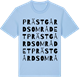 Blue Soul t-shirt med Prästgårdsområdet ordlek t-shirt
