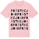 Pink Cotton t-shirt med Prästhejdan ordlek t-shirt