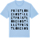 Blue Soul t-shirt med Prästlönebostället ordlek t-shirt