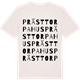 Vintage White t-shirt med Prästtorpahus ordlek t-shirt