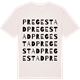 Vintage White t-shirt med Pregestad ordlek t-shirt