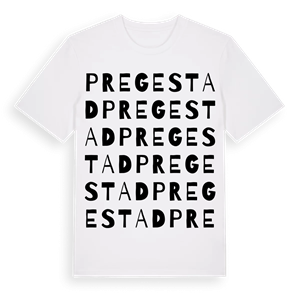 Pregestad ordlek t-shirt – ekologisk bomull t-shirt från Pinshirt