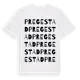 White t-shirt med Pregestad ordlek t-shirt