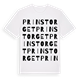 White t-shirt med Prinstorget ordlek t-shirt