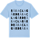 Blue Soul t-shirt med Råbacka gård ordlek t-shirt