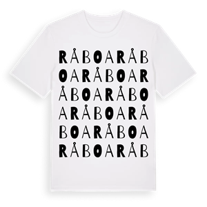Råboa ordlek t-shirt – ekologisk bomull t-shirt från Pinshirt