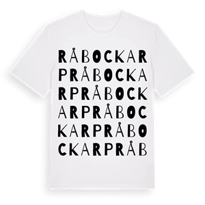 Råbockarp ordlek t-shirt – ekologisk bomull t-shirt från Pinshirt