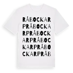 Råbockarp ordlek t-shirt – ekologisk bomull t-shirt från Pinshirt