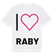 Jag älskar Raby t-shirt stort tryck