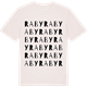 Vintage White t-shirt med Raby ordlek t-shirt