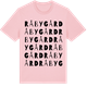 Pink Cotton t-shirt med Råbygård ordlek t-shirt
