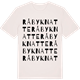 Vintage White t-shirt med Råbyknatte ordlek t-shirt