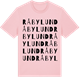 Pink Cotton t-shirt med Råbylund ordlek t-shirt