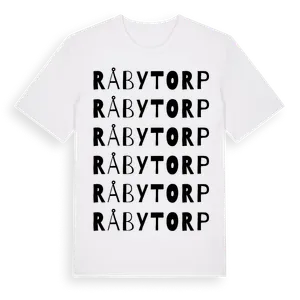Råbytorp ordlek t-shirt – ekologisk bomull t-shirt från Pinshirt