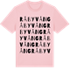 Pink Cotton t-shirt med Råbyvång ordlek t-shirt
